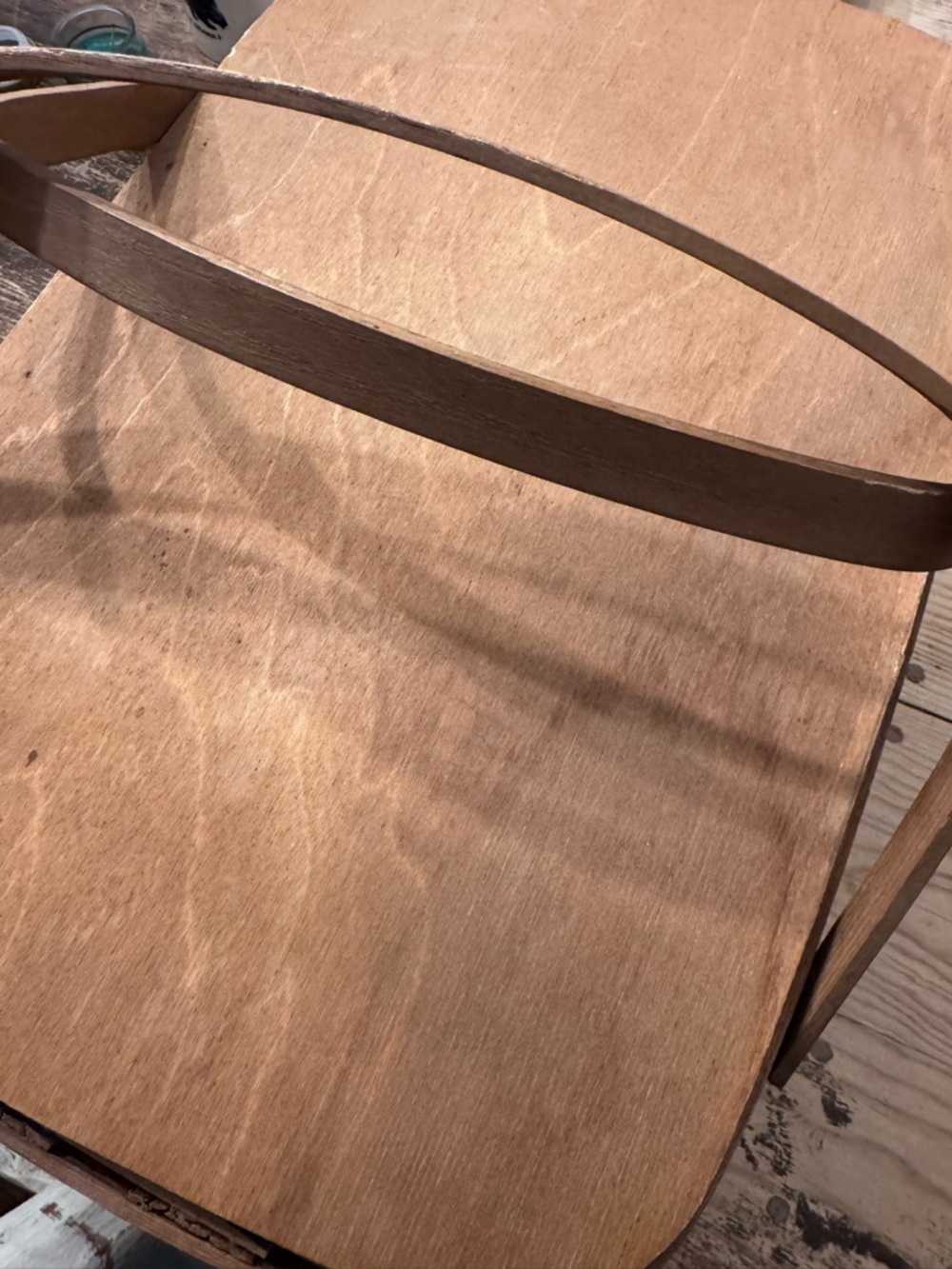 Vintage Vermont Basketville covered picnic basket Warm Brown see photos XL